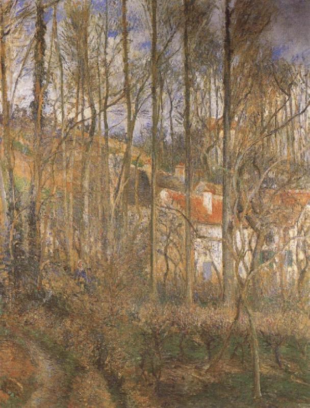 Camille Pissarro La Cotedes Boeufs at the Hermitage near Pontoise oil painting image
